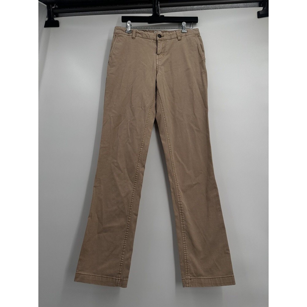 Faherty Men’s 30 Khaki Beige Cotton Twill Slim Fit Straight Leg Pants Casual
